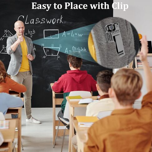 EACTEL 1.3 in Screen Recorder，OTG Function, Motion Detection, Infrared Night Vision, Loop Recording, Automatic Save, 10 Hour Recording,Law Enforcement Investigation, Meeting in Kuwait