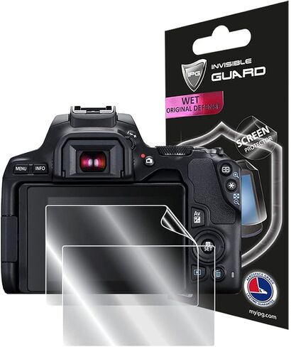 IPG For Canon EOS 250D / Rebel SL3 DSLR Camera Screen Protector (2 Units) Invisible Screen Guard - HD Quality/Self-Healing/Bubble -Free for 250D in Saudi Arabia