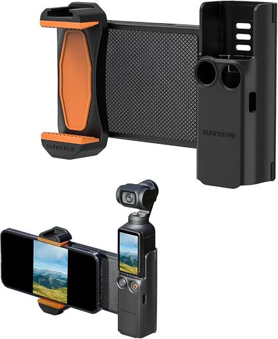 Sinyutia Phone Extended Holder Clip for DJI Osmo Pocket 3 Camera, Pocket 3 Camera Handle Extension Frame Adapter with Filters Storage Case, 1/4"Thread Screw,Cold Shoe for OSMO Pocket 3 in Saudi Arabia