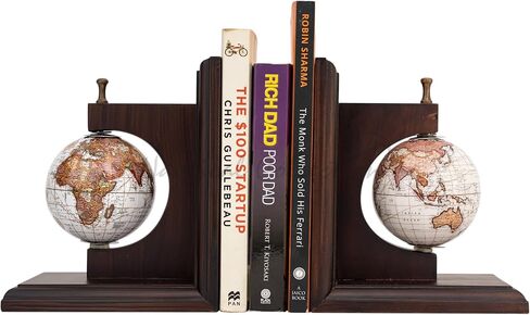 NAUTICAL COLLECTION | Decorative Vintage Globe Bookends for Office, Kitchen, Living Room, Home Décor and Gift Item,Book Selves Holder Vintage Style Bookend in Kuwait