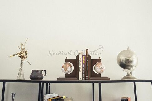 NAUTICAL COLLECTION | Decorative Vintage Globe Bookends for Office, Kitchen, Living Room, Home Décor and Gift Item,Book Selves Holder Vintage Style Bookend in Kuwait