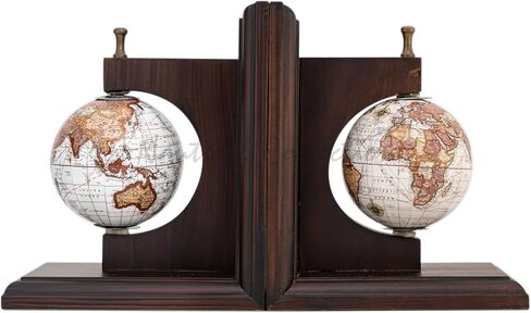NAUTICAL COLLECTION | Decorative Vintage Globe Bookends for Office, Kitchen, Living Room, Home Décor and Gift Item,Book Selves Holder Vintage Style Bookend in Kuwait
