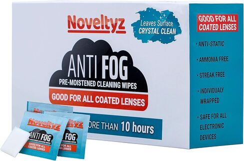 مناديل مبللة مضادة للضباب لتنظيف عدسات النظارات، مبللة مسبقًا، 100 قطعة قماش مغلفة بشكل فردي يمكن مسحها لتنظيف النظارات الشمسية وشراشف الإلكترونيات وشاشات الكمبيوتر وعدسات الكاميرا والمناديل المبللة in Kuwait