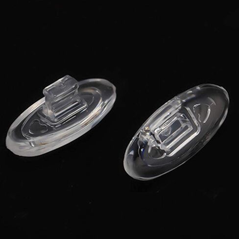 5 أزواج من وسادات الأنف للنظارات، قطعة أنف بديلة للنظارات مقاس 15 مم، شريحة بيضاوية من السيليكون الناعم في واقيات الأنف المضادة للانزلاق للنظارات الشمسية in Kuwait