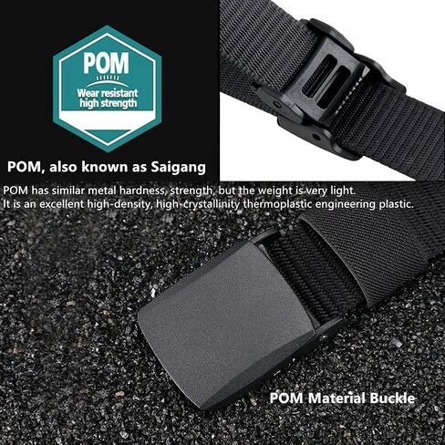 حزمة من 5 حزام شبكي نايلون مشبك بلاستيكي 1.5 بوصة شريط تكتيكي كاجوال للعمل والرياضة الترفيهية in Kuwait