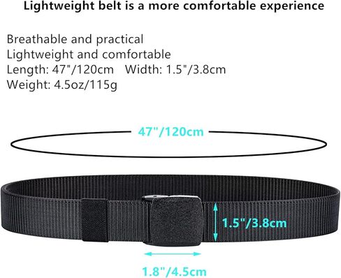 حزمة من 5 حزام شبكي نايلون مشبك بلاستيكي 1.5 بوصة شريط تكتيكي كاجوال للعمل والرياضة الترفيهية in Kuwait