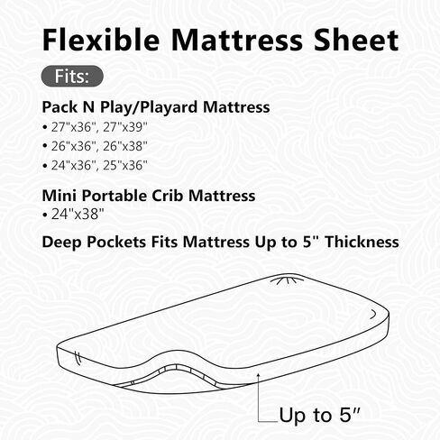 ملاءات TILLYOU Flannel Cotton Pack N Play الملائمة، متعددة الاستخدامات كملاءات سرير أطفال صغيرة محمولة، ملاءات لعب في ساحة اللعب، ناعمة لبشرة الطفل وشعره الحساس، مجموعة من 2، وردي وردي وأبيض in Kuwait