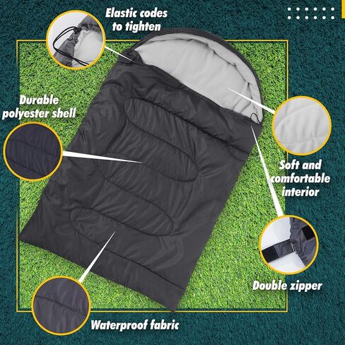 Outrav Dog Sleeping Bag - Camping Dog Bed - Extra Durable Waterproof Dog Sleeping Bag Bed - Packable Dog Bed for Camping, Hiking, Cottage and Beach – Portable Dog Bed with Stuff Sack (Gray) in Saudi Arabia