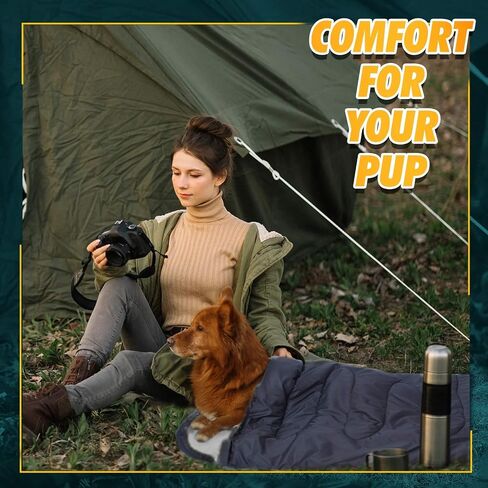 Outrav Dog Sleeping Bag - Camping Dog Bed - Extra Durable Waterproof Dog Sleeping Bag Bed - Packable Dog Bed for Camping, Hiking, Cottage and Beach – Portable Dog Bed with Stuff Sack (Gray) in Saudi Arabia