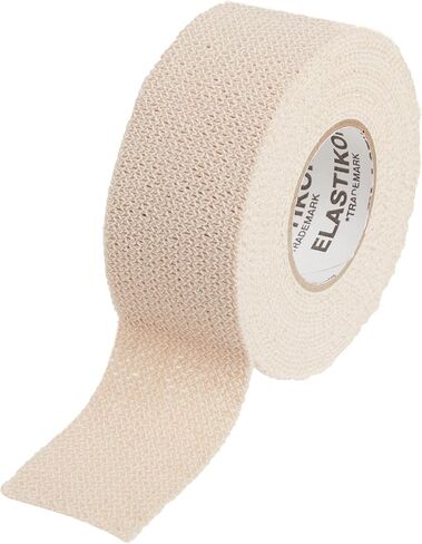 Johnson & Johnson Elastikon Elastic Tape, 1" x 2.5 Yards, (1" x 5 Yards Stretched), Reliable Compression for Support of Sprains, Strains, and Muscle Injuries, Case of 12 Rolls in Saudi Arabia