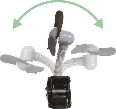 Little Chicks Portable Clip On Baby Stroller Fan, Flexible & Soft Fins in Kuwait