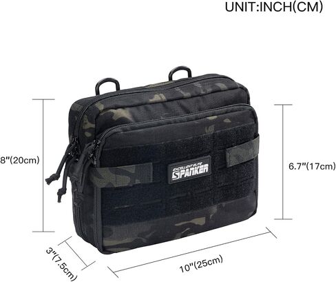 EXCELLENT ELITE SPANKER Tactical Molle Admin Pouch Utility Organizer EDC Medical Bag Utility EDC Tool Pouch with Shoulder Strap Attachment Pouches Waist Bag in Kuwait