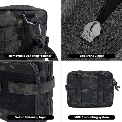 EXCELLENT ELITE SPANKER Tactical Molle Admin Pouch Utility Organizer EDC Medical Bag Utility EDC Tool Pouch with Shoulder Strap Attachment Pouches Waist Bag in Kuwait