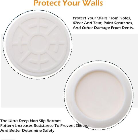 Baby gate Wall Protector Protect Walls from Pet Gates & Dog Gates， for Baby gate for Stairs for Child Pressure Mounted Baby Gate for Stairs Cup Guard White, 4 Pack in Saudi Arabia