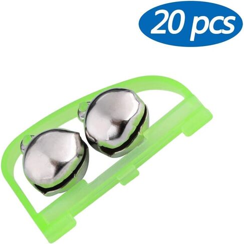HiBD Fishing Bells 20pcs Arched Fish Bells Fishing Rod Alarm in Saudi Arabia