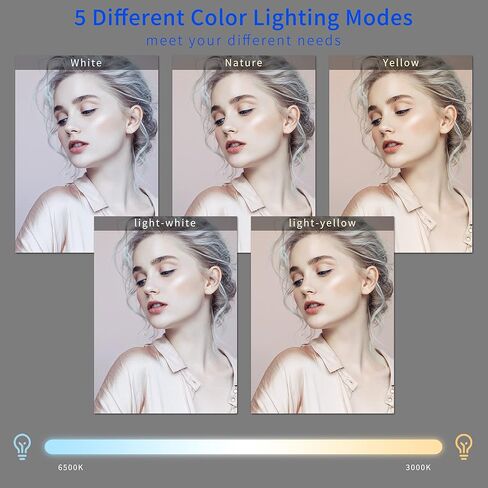 Video Conference Lighting Kit, Ring Light for Computer Laptop Monitor with Clip & Tripod Stand, 5'' Webcam Lighting for Zoom Meetings, Video Conferencing, Video Calls, Live Stream, Online Teaching in Kuwait