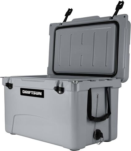 صندوق ثلج Driftsun سعة 45 لترًا، عالي التحمل، مبرد معزول تجاريًا عالي الأداء، أبيض in Kuwait