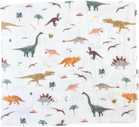Organic Cotton Muslin Swaddle | Howdy Horse Newborn Blanket - 44x44 Wrap | Soft organic cotton muslin swaddle for newborns, nursing, burping, stroller cover, tummy time, breathable 44 x 44 baby wrap. in Saudi Arabia