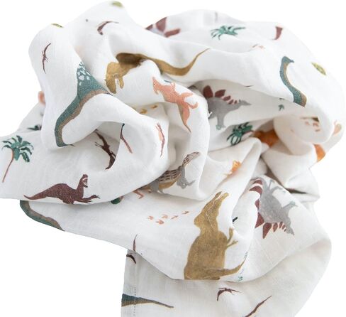 Organic Cotton Muslin Swaddle | Howdy Horse Newborn Blanket - 44x44 Wrap | Soft organic cotton muslin swaddle for newborns, nursing, burping, stroller cover, tummy time, breathable 44 x 44 baby wrap. in Saudi Arabia