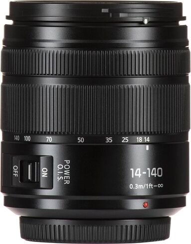 Ultimaxx Advanced Accessory Bundle + Panasonic Lumix G Vario 14-140mm f/3.5-5.6 II ASPH. Power O.I.S. Lens + 0.43x Wide-Angle Lens Attachment, 4PC Macro Close-Up Filter Kit & Much More (24pc Bundle) in Saudi Arabia