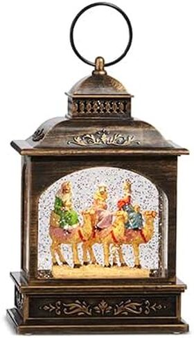 RAZ Imports Wisemen Lighted Water Lantern, 8-inch Height, Christmas Decor, Holiday Season, Table and Shelve Accent in Kuwait