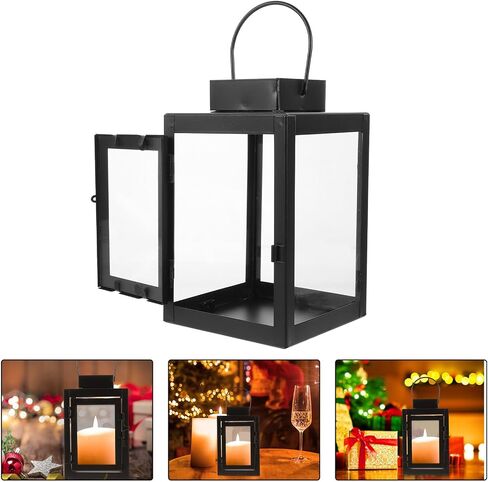 Abaodam Metal Hanging Lantern Garden Lantern for Candle Vintage Style Pillar Candle Holder Halloween Candle Stand Decorative Candle Lantern for Party Indoor Outdoor Decor in Saudi Arabia