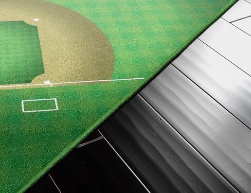 بروملو ميلز سجادة قابلة للغسل بطبعة ملعب رياضي للاماكن الداخلية والخارجية لغرفة المعيشة او غرفة اللعب، سجادة غرفة النوم، سجادة الفناء او المدخل، 5 قدم × 8 قدم، كرة القدم in Kuwait