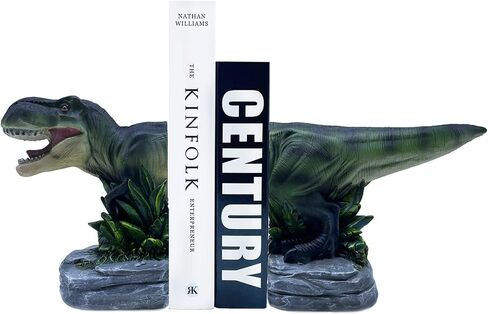 Tyrannosaurus Rex Dinosaur Bookends Home Decorative Resin Bookshelf,Paper Weights, Book Ends,Bookend Supports, Book Stoppers, Set of 2 in Saudi Arabia