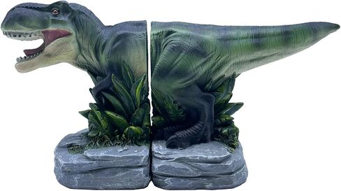 Tyrannosaurus Rex Dinosaur Bookends Home Decorative Resin Bookshelf,Paper Weights, Book Ends,Bookend Supports, Book Stoppers, Set of 2 in Saudi Arabia