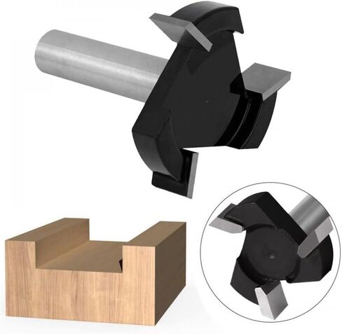 CNC Spoilboard تسطيح راوتر بت 1/2 بوصة عرقوب 2 بوصة قطع بلاطة تسطيح راوتر بت الخشب طحن أدوات النجارة in Kuwait