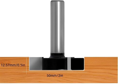CNC Spoilboard تسطيح راوتر بت 1/2 بوصة عرقوب 2 بوصة قطع بلاطة تسطيح راوتر بت الخشب طحن أدوات النجارة in Kuwait