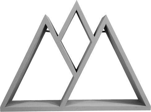 GSM Brands Mountain Shelf - Rustic Geometric Home Decor for Bedroom Living Room and Beyond (16.5 Inches X 12.25 Inches) in Saudi Arabia