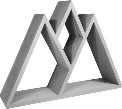 GSM Brands Mountain Shelf - Rustic Geometric Home Decor for Bedroom Living Room and Beyond (16.5 Inches X 12.25 Inches) in Saudi Arabia