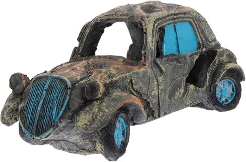Mipcase Landscaping Hideaway Aquarium Landscape Tank Fish Shrimp Decoration Ornament Grey Hut Caves Decor Hideout Hide Ornaments Automobile Coral Resin Aquatic Betta Accessories Cave in Saudi Arabia