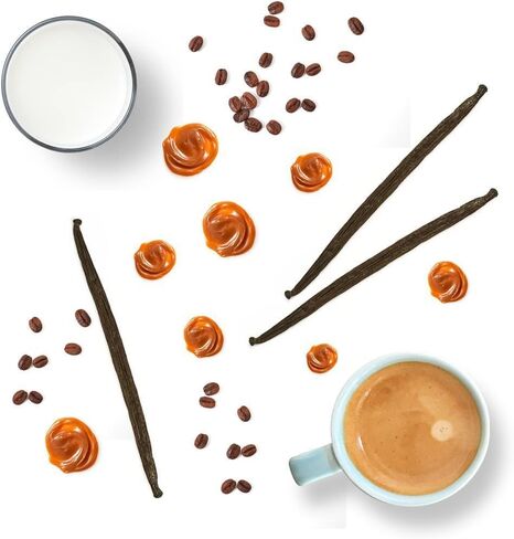 هابي واكس شمع الصويا كراميل ماكياتو يذوب الشمع المعطر المملوء بالزيوت العطرية، مثالي لاذابة الشمع او المكعب او سخان التورت، اجمالي 6 اونصة متعددة in Kuwait