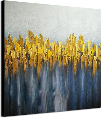 Wieco Art Pure Hand-Painted Paintings on Canvas Abstract Canvas Wall Art for Living Room Bedroom Wall Decor Modern Contemporary Landscape Artwork for Home Decorations in Saudi Arabia