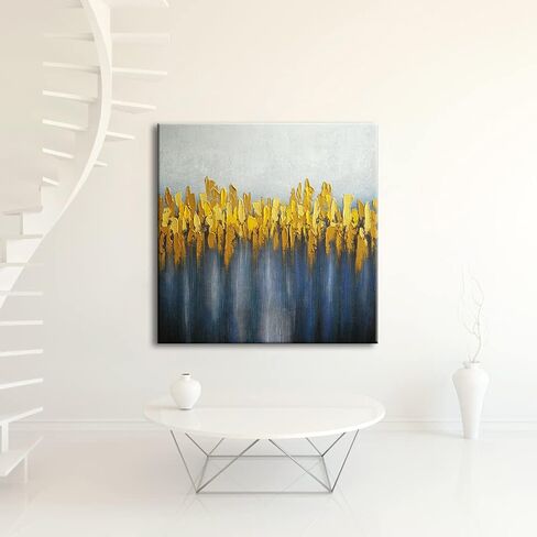 Wieco Art Pure Hand-Painted Paintings on Canvas Abstract Canvas Wall Art for Living Room Bedroom Wall Decor Modern Contemporary Landscape Artwork for Home Decorations in Saudi Arabia