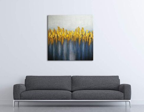 Wieco Art Pure Hand-Painted Paintings on Canvas Abstract Canvas Wall Art for Living Room Bedroom Wall Decor Modern Contemporary Landscape Artwork for Home Decorations in Saudi Arabia