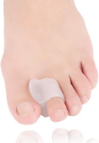 10 قطع من واقيات أصابع القدم وفواصل أصابع القدم، مصحح إبهام القدم، فاصل أصابع القدم الكبيرة لتصحيح إبهام القدم الكبيرة، أصابع متداخلة، أصابع مطرقة - (شفاف) in Kuwait