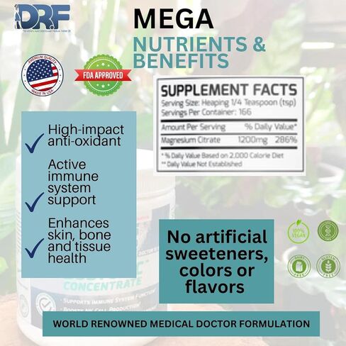 MEGA DOSE C by Dr Farrah, World Renown Medical Doctor in Saudi Arabia