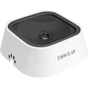 Dog Water Bowl, Splash-Free, No Spill, Anti-Choking Dog Bowl, Vehicle Carried Pet Water Bowl for Dog, Cat, Puppy, Kitty, 1.5L Large Capacity (Grey) in Kuwait