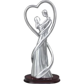تمثال زوجين من Norrclp ديكور حديث، زخرفة عيد الحب زوجين منحوتة لغرفة المعيشة فندق شقة الفنادق، خيار رائع لهدايا الزفاف (فضي أو ذهبي) in Kuwait