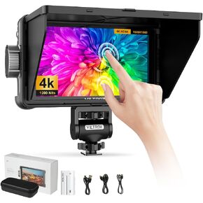 VILTROX DC550 Pro 5.5" Camera DSLR Field Monitor Touch Screen,DC-550 4K HDMI Full HD 1200 Nits Camera Field Monitor for Sony Canon Nikon, 3DLUT, Focus Peaking, Histogram, False Colors