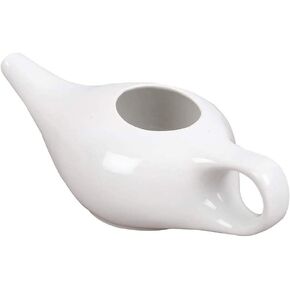 وعاء نيتي من السيراميك المتين المقاوم للتسرب من سولجيني كلاسيكو - قبضة مريحة - مناسب للميكروويف وغسالة الأطباق - أبيض in Kuwait