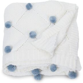 Haus and Kinder 100% Muslin Cotton Baby Blanket, Reversible Receiving Baby Blanket for Girls and Boys, Soft and Warm for Babies and Toddlers, Printed Stroller & Crib Blanket (47x47 inches)