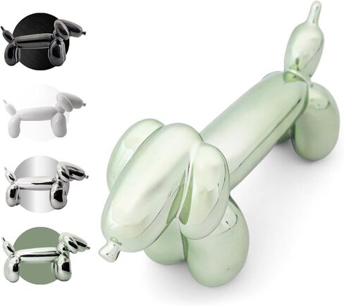 Dachshund Decor, Weiner Dog Stuff, Home Decor Jeff Koons Balloon Dog Sculpture, Cute Desk Decor for Dog Moms or Dog Dads, Work from Home Must Haves, Gifts for Dog Lovers (Black) in Saudi Arabia
