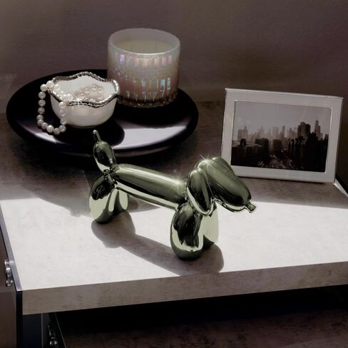 Dachshund Decor, Weiner Dog Stuff, Home Decor Jeff Koons Balloon Dog Sculpture, Cute Desk Decor for Dog Moms or Dog Dads, Work from Home Must Haves, Gifts for Dog Lovers (Black) in Saudi Arabia