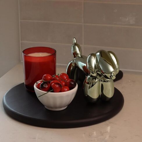 Dachshund Decor, Weiner Dog Stuff, Home Decor Jeff Koons Balloon Dog Sculpture, Cute Desk Decor for Dog Moms or Dog Dads, Work from Home Must Haves, Gifts for Dog Lovers (Black) in Saudi Arabia