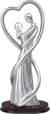 تمثال زوجين من Norrclp ديكور حديث، زخرفة عيد الحب زوجين منحوتة لغرفة المعيشة فندق شقة الفنادق، خيار رائع لهدايا الزفاف (فضي أو ذهبي) in Kuwait