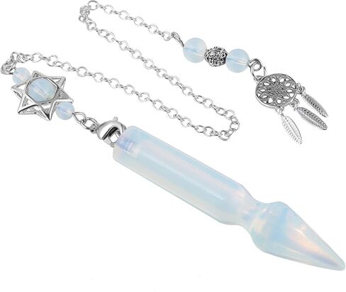 البندول حجر عين النمر على شكل سهم من ياتمينغ للتغطيس العرافة، قلادة كريستالية للشفاء مع سلسلة in Kuwait